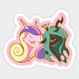 Cadance and Chrysalis Sticker